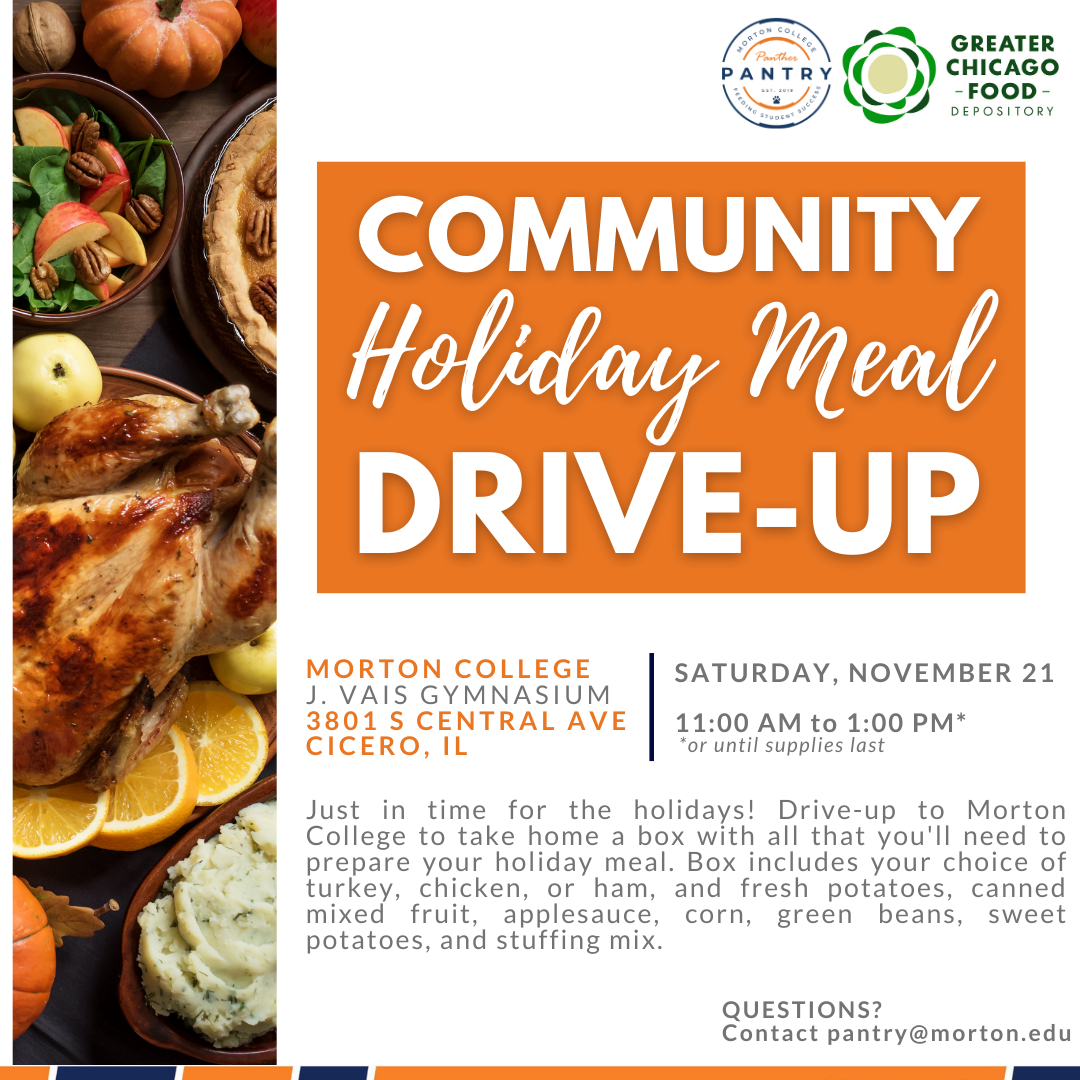 Community Holiday Meal DriveUp Morton College